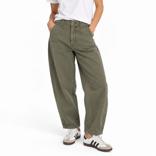Gap Mid Rise Twill Barrel Pants (14)