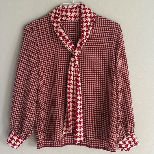 SHEIN Blusa de Cuadros Manga Larga