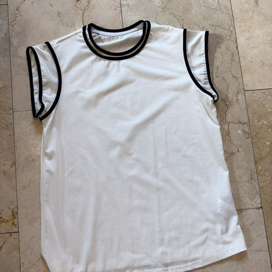 SHEIN Blusa Blanca/Negra