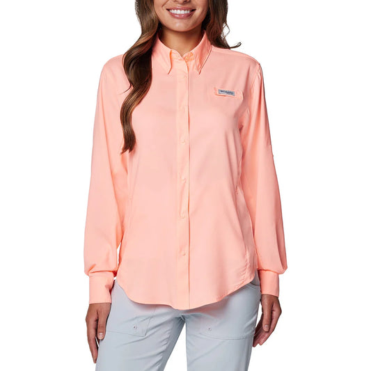 Columbia Camisa PFG Tamiami Salmón Mujer (XS)