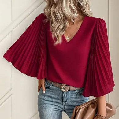 SHEIN Blusa Rojo Vino