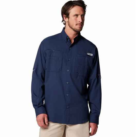 Columbia Camisa PFG Tamiami Azul Navy Hombre (XL)