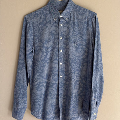 ETRO MILANO Camisa Paisley Azul