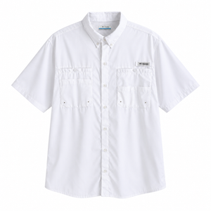 Columbia Camisa PFG Tamiami Blanco Hombre (XL)