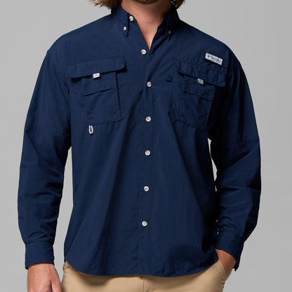 Columbia Camisa PFG Bahama Azul Marino Hombre (M)