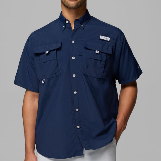 Columbia Camisa PFG Bahama Azul Marino Hombre (L)
