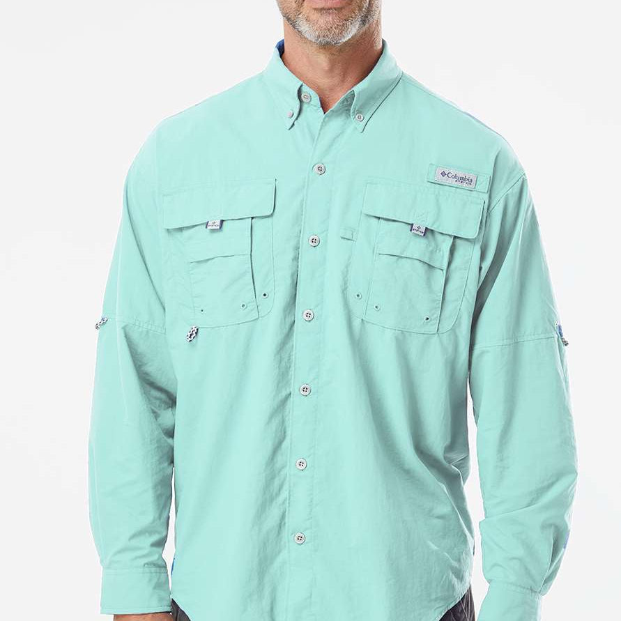 Columbia Camisa PFG Bahama Azul Turquesa Hombre (S)