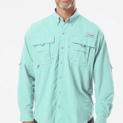 Columbia Camisa PFG Bahama Azul Turquesa Hombre (S)