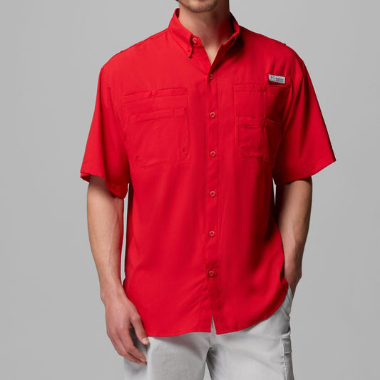 Columbia Camisa PFG Tamiami Rojo Hombre (XXL)