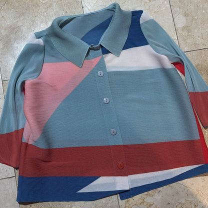 Blusa Texturizada de Colores