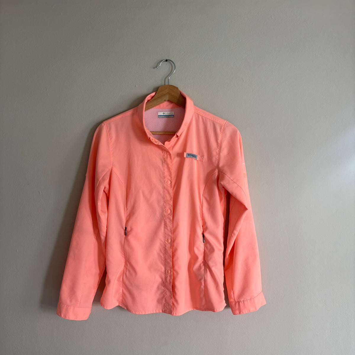 Columbia Camisa PFG Tamiami Salmón Mujer (XS)