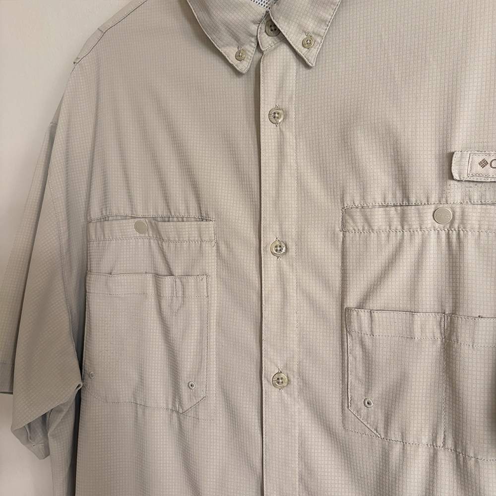Columbia Camisa PFG Tamiami Beige Hombre (XL)