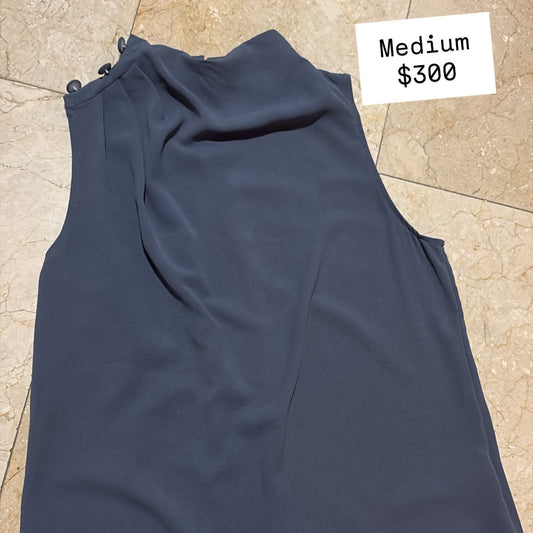 SHEIN Blusa de Cuello Gris