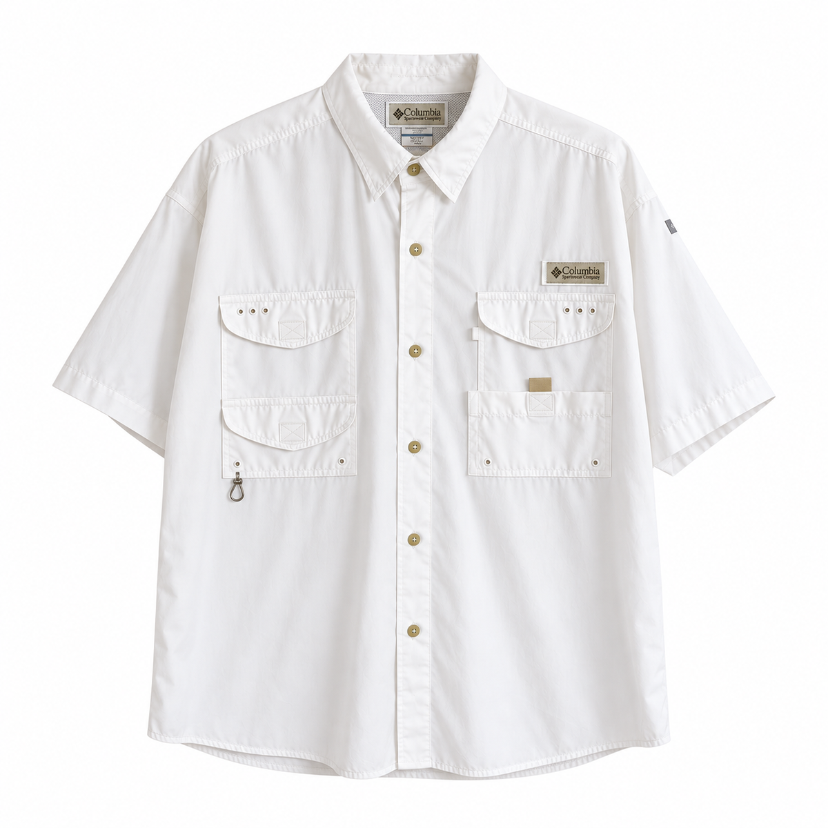 Columbia Camisa PFG Bonehead Blanco Hombre (XXL)