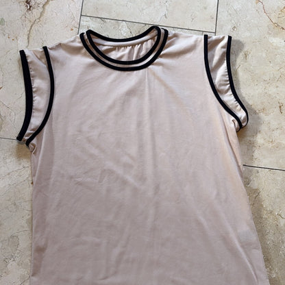 SHEIN Blusa Beige/Negra