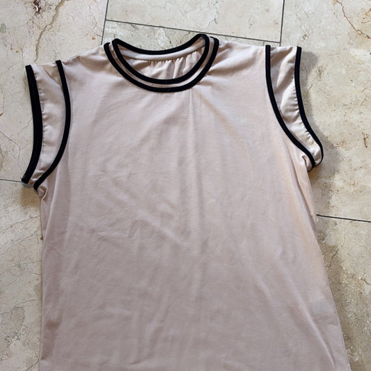 SHEIN Blusa Beige/Negra