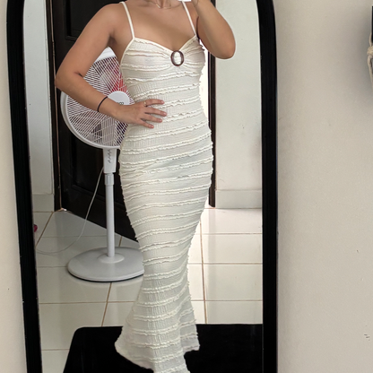 SHEIN Vestido Blanco de Tirantes