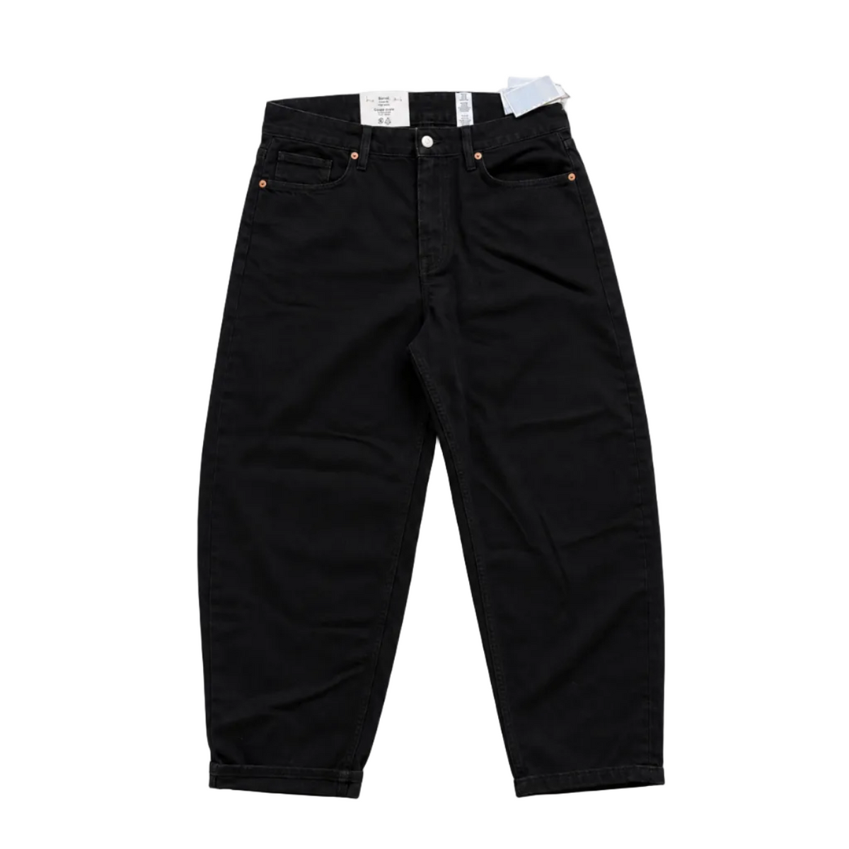 H&M Barrel Jeans Negros (12) NUEVOS