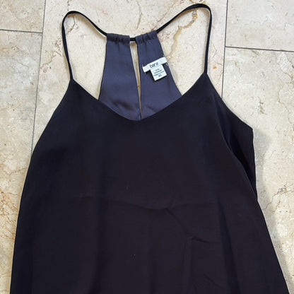 Bar III Blusa Tiritos Negra
