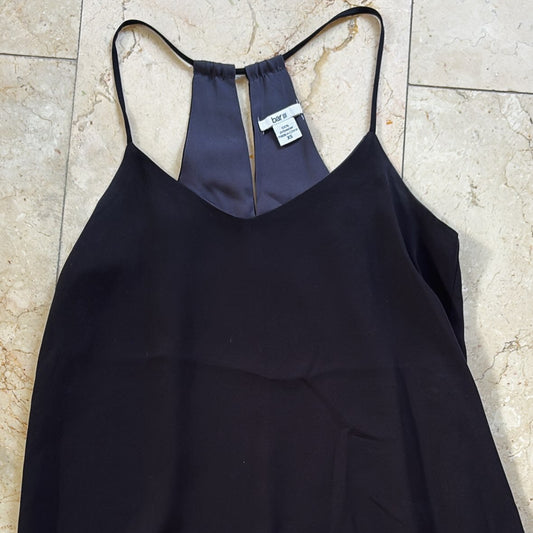 Bar III Blusa Tiritos Negra