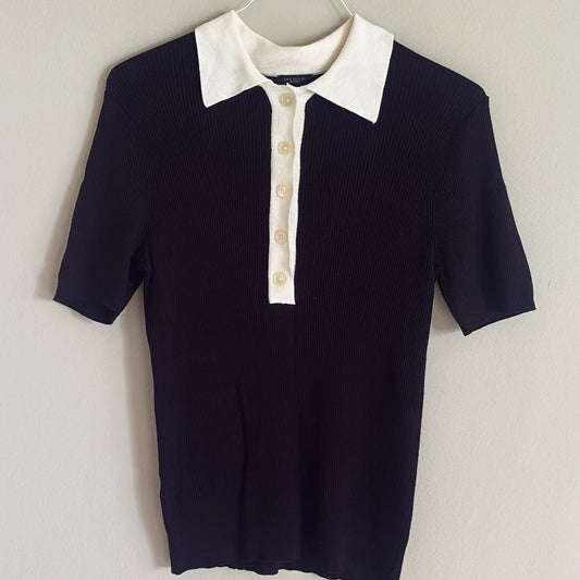 Ann Taylor Blusa Cuello Blanco