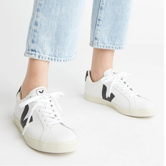 Veja Esplar Leather White Black (7W)