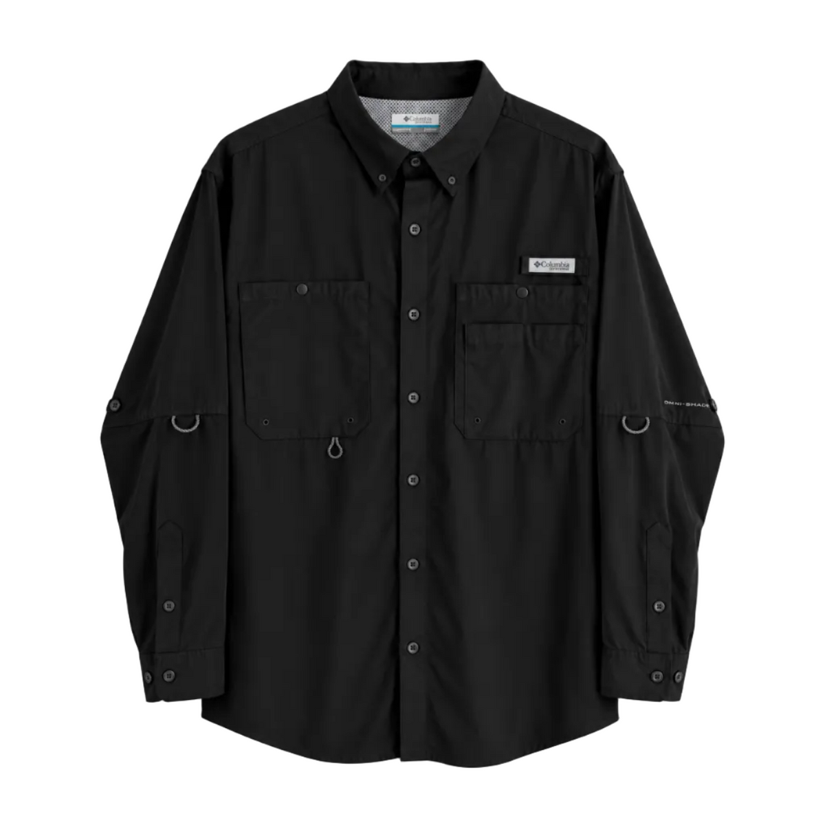Columbia Camisa PFG Tamiami Negro Hombre (L)