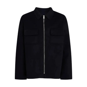 Sandro Brushed Wool-Blend Felt Jacket