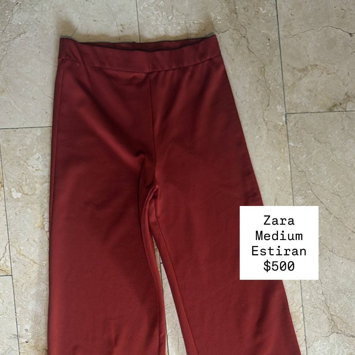 Zara Pantalones Ladrillo