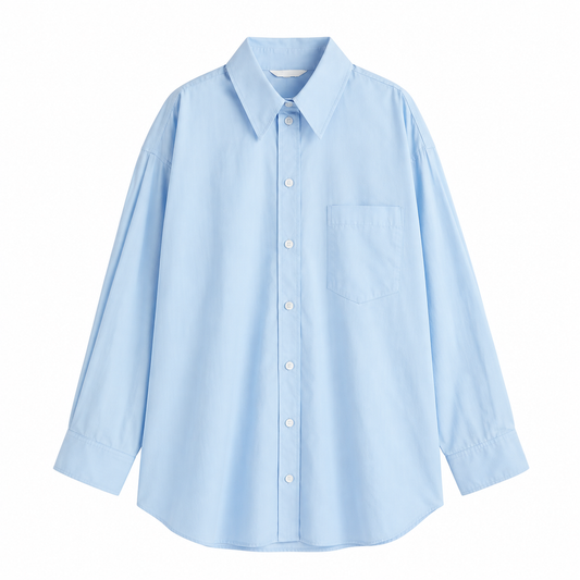 H&M Camisa Oversized Azul (M)