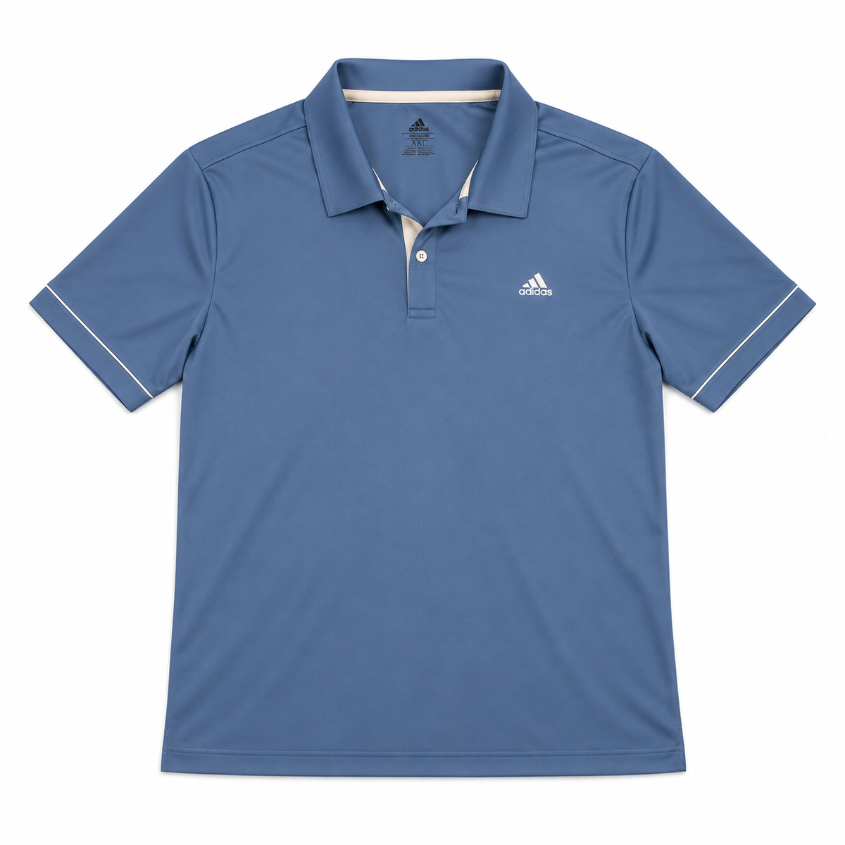 Adidas Polo Dry Fit Azul (XXL)