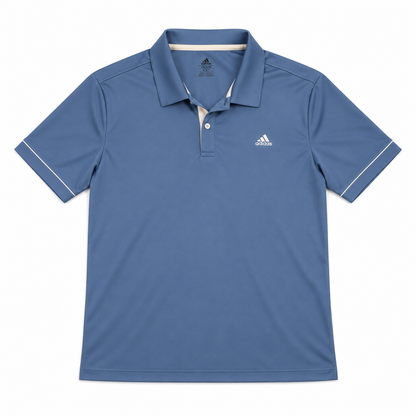 Adidas Polo Dry Fit Azul (XXL)