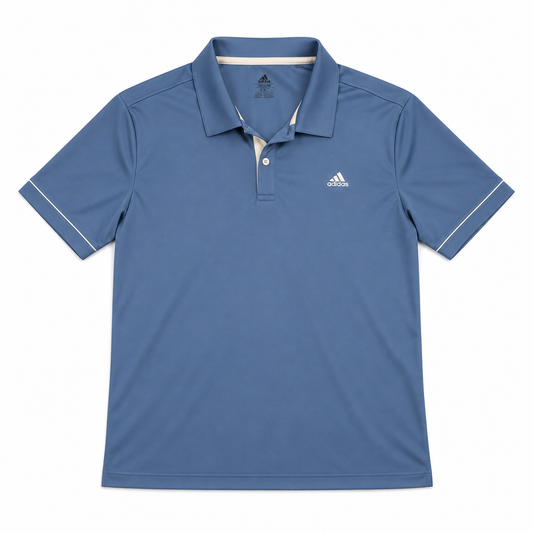 Adidas Polo Dry Fit Azul (XXL)