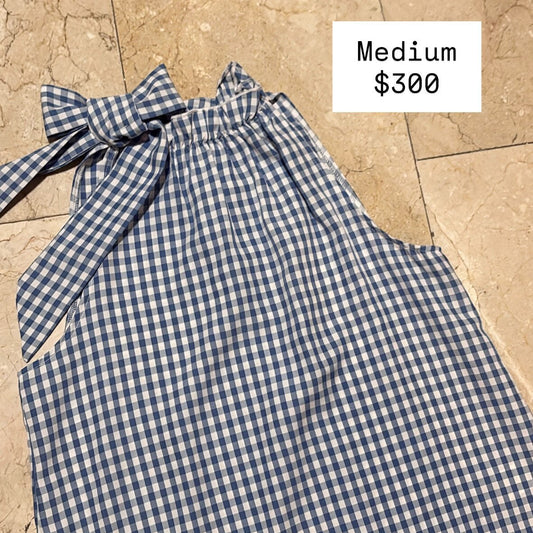 SHEIN Blusa de Cuadros y Lazo