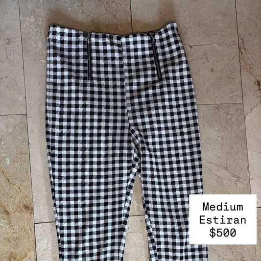SHEIN Pantalones Cuadros con Zippers