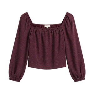 Abercrombie & Fitch Top Burgundy