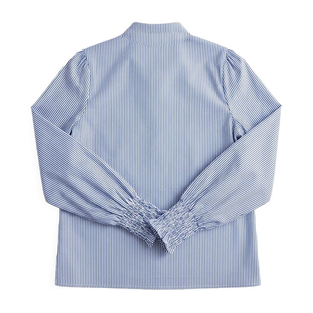 SHEIN Blusa de Rayas Manga Larga