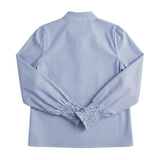 SHEIN Blusa de Rayas Manga Larga