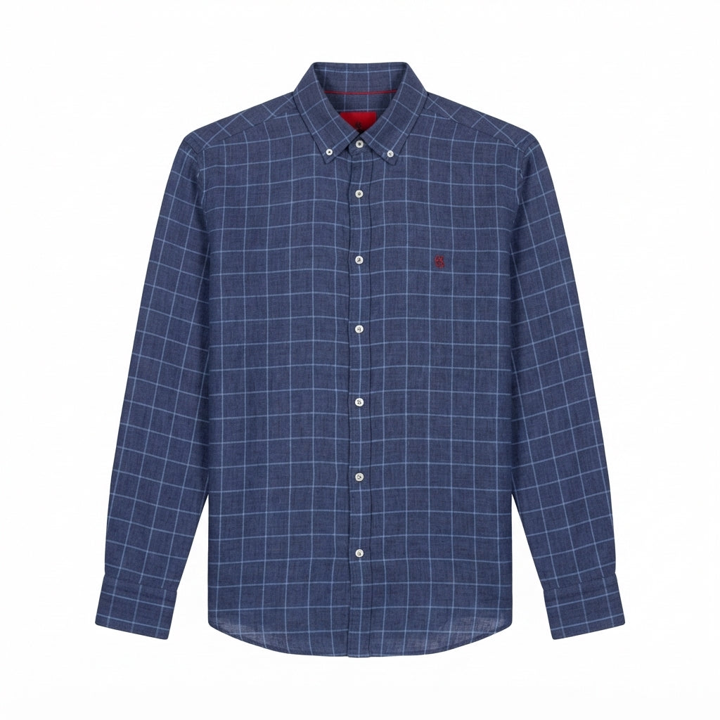 Carolina Herrera LINO Camisa de Cuadros