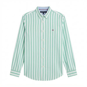 Tommy Hilfiger Camisa Rayas Verdes (L)