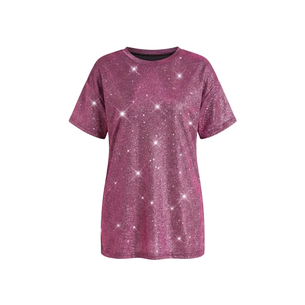 SHEIN Vestido de Brillo Rosa