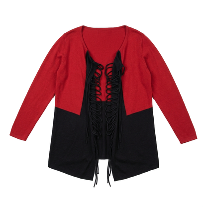 Abrigo Rojo Negro