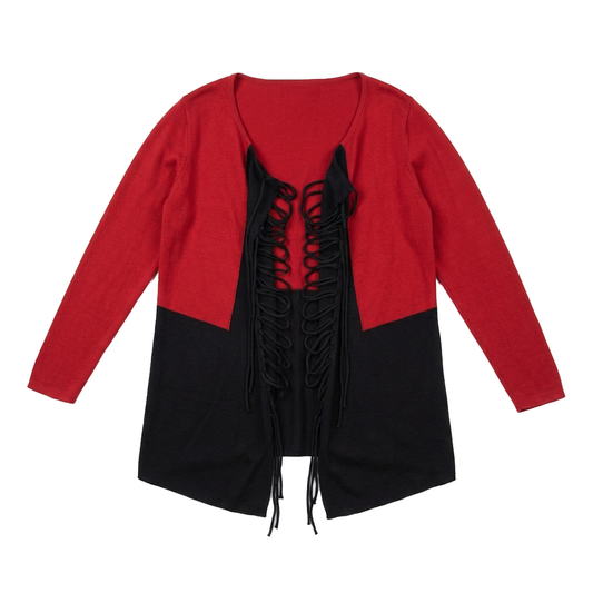 Abrigo Rojo Negro