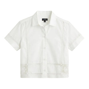 JCrew Camisa Blanca Tejida (XS)