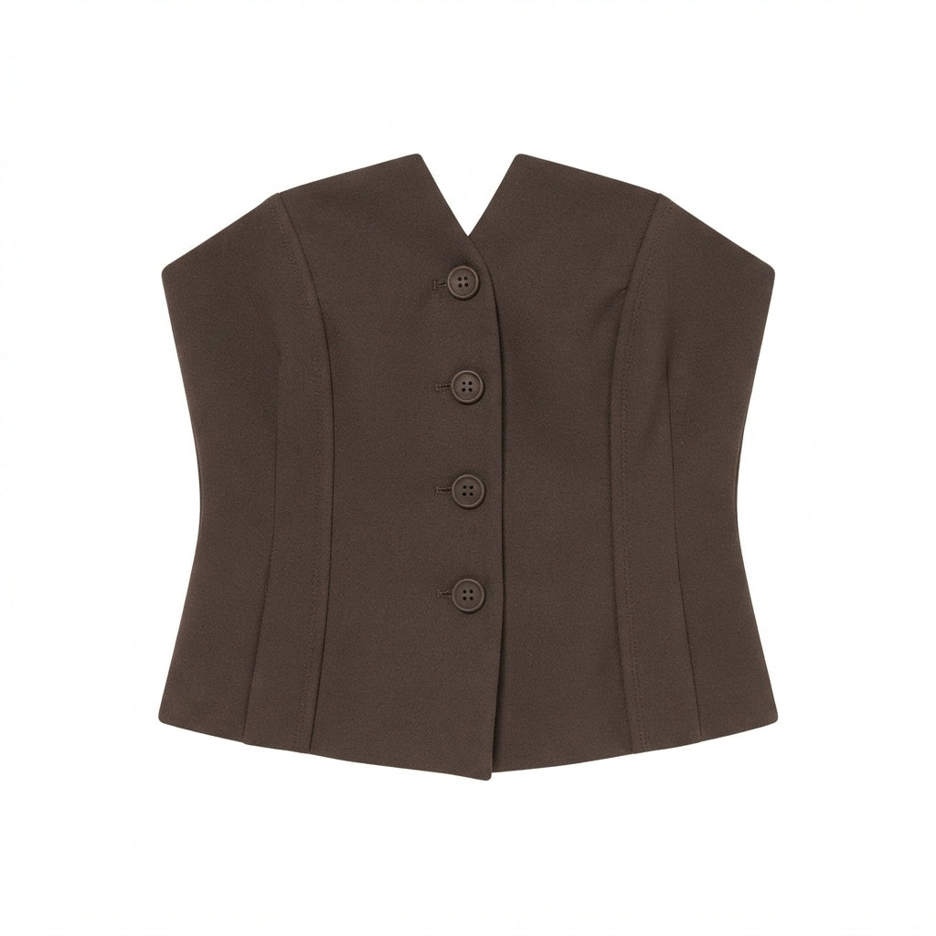 &Other Stories Top Estructurado Strapless