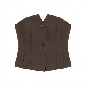 &Other Stories Top Estructurado Strapless