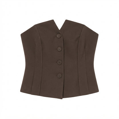 &Other Stories Top Estructurado Strapless