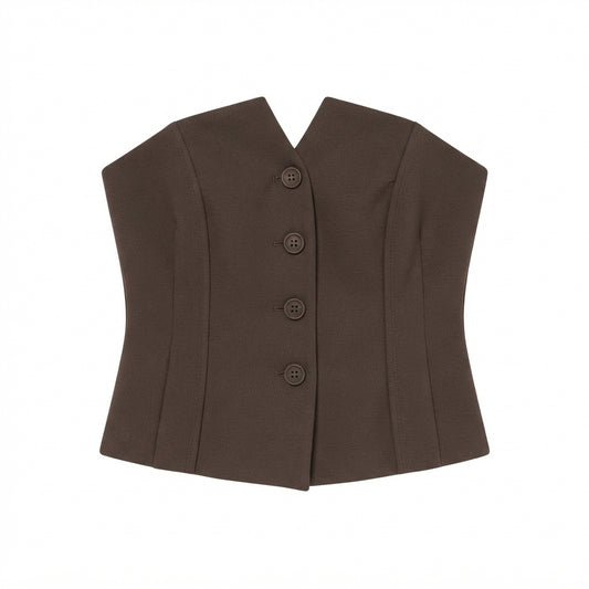 &Other Stories Top Estructurado Strapless