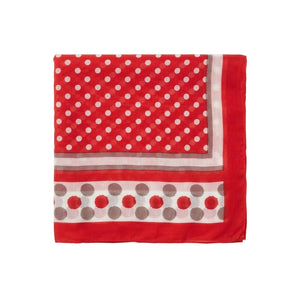 Pañoleta Rojo/Beige