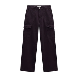 Zara Pantalones Cargo Negros